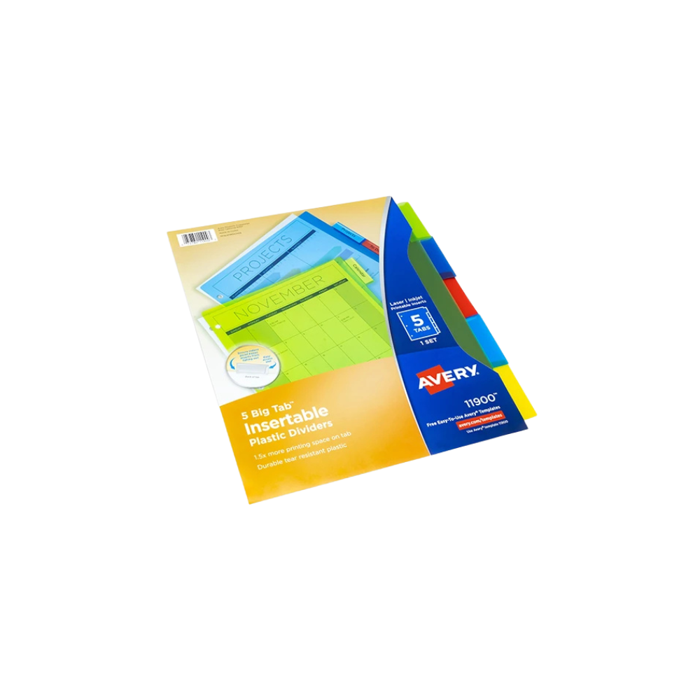 SEPARADOR AVERY 11900 CON 5 DIVISIONES