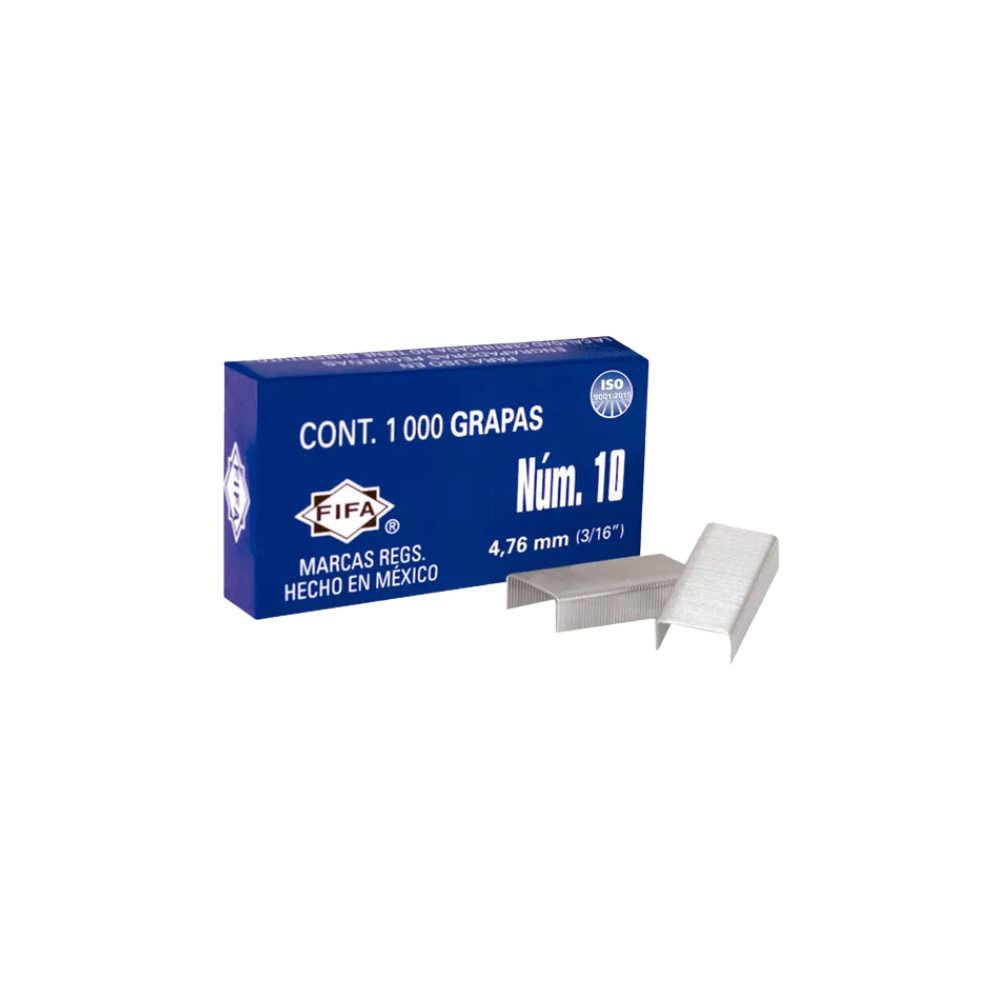 GRAPA DE USO LIGERO PILOT CAPACIDAD DE 12 HOJAS 1000 GRAPAS P0018