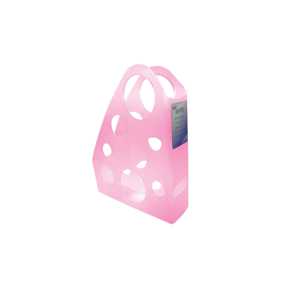 REVISTERO PLÁSTICO SABLÓN COLOR ROSA TAMAÑO CARTA 1 PIEZA