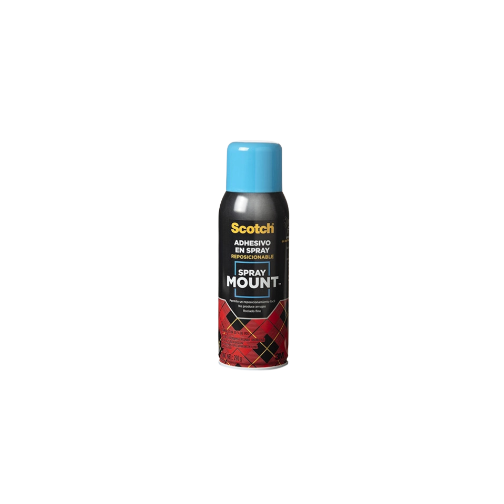 ADHESIVO EN AEROSOL SCOTCH MOUNT TRANSPARENTE DE BAJA ADHESIÓN 290GR 1PIEZA 70006846136