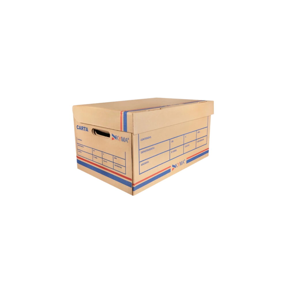 CAJA PARA ARCHIVO CON TAPA TAMAÑO CARTA KYMA 1 PIEZA CJKY-CR-CT