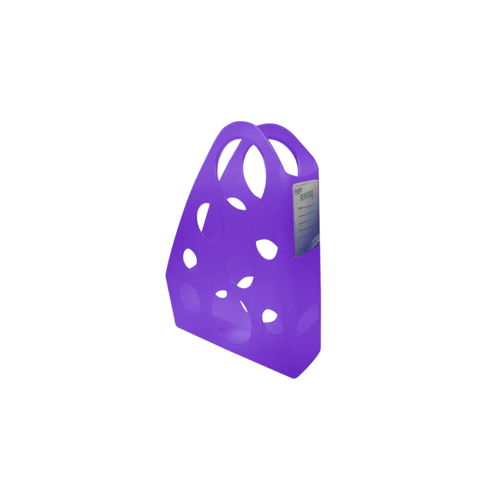 REVISTERO PLÁSTICO SABLÓN COLOR VIOLETA TAMAÑO CARTA 1 PIEZA