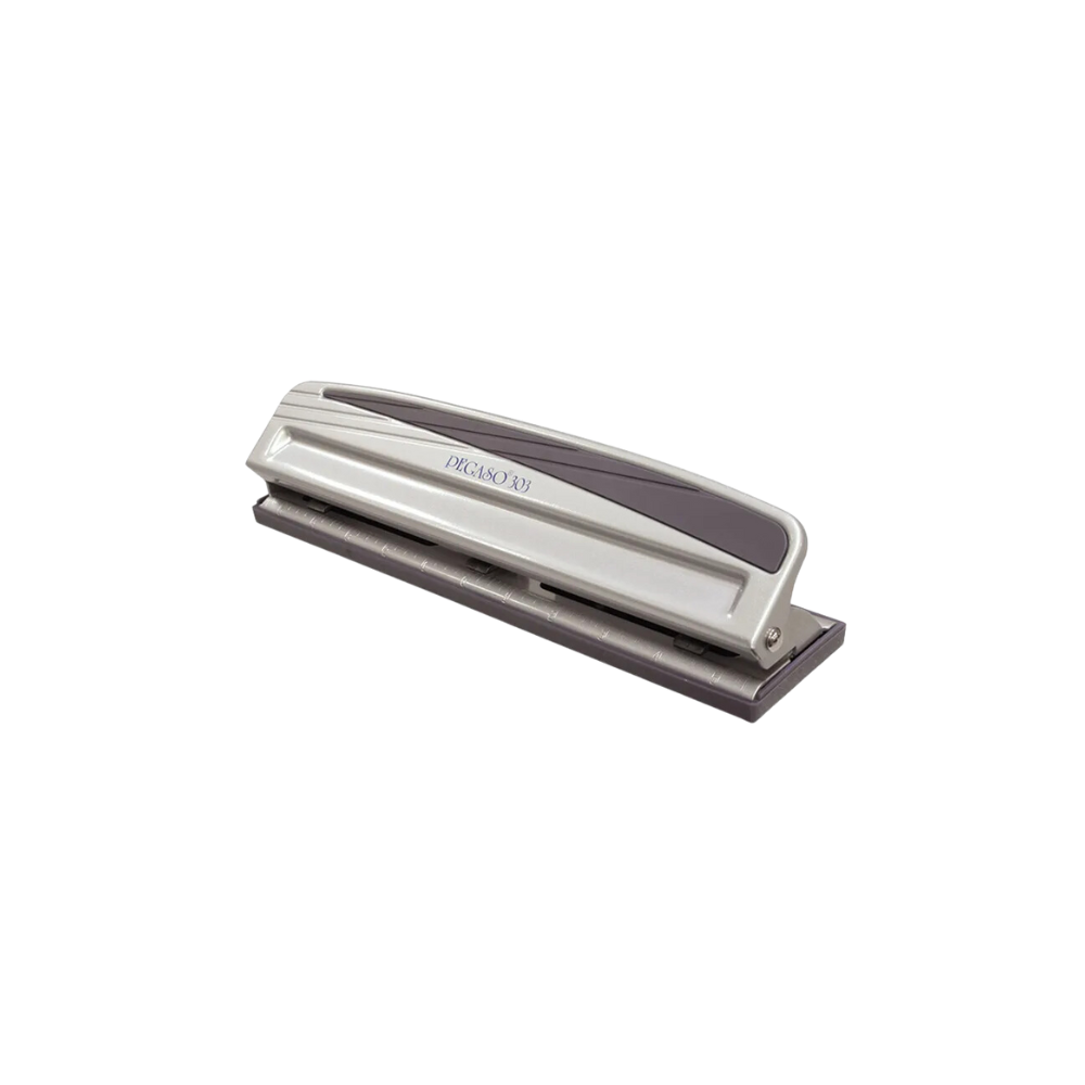PERFORADORA GRIS 3 ORIFICIOS PARA 10 HOJAS PEGASO