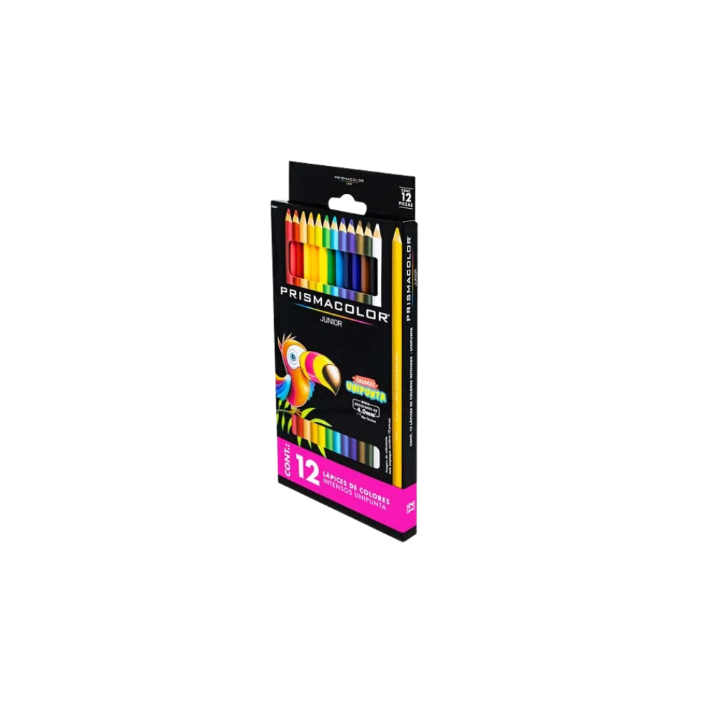 COLORES SURTIDOS DE MADERA PRISMACOLOR JUNIOR REDONDOS CAJA CON 12 COLORES 2153014