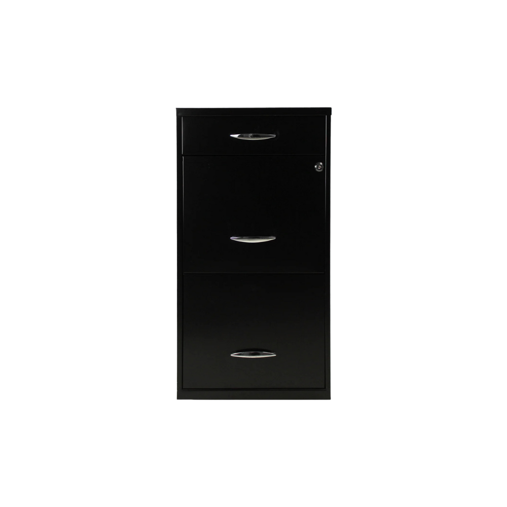 ARCHIVERO METÁLICO 2+1 GAVETAS CARTA 17056 NEGRO