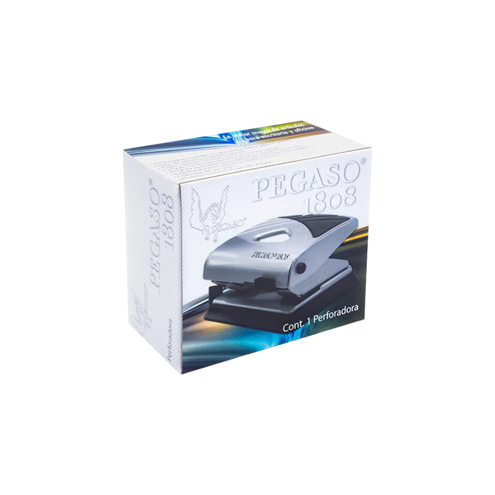 PERFORADORA ACERO 2 ORIFICIOS PARA 25 HOJAS PEGASO