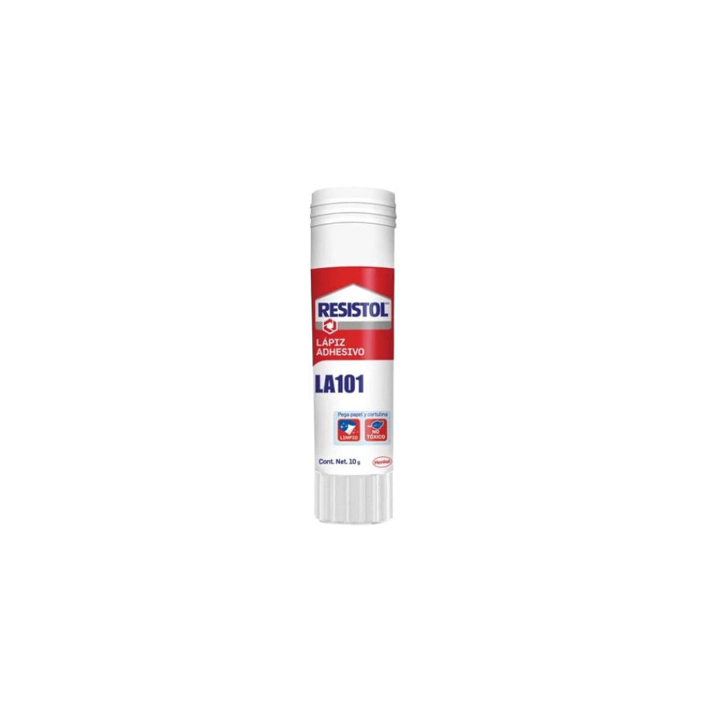 LÁPIZ ADHESIVO BLANCO MARCA RESISTOL BARRA DE 10GR PAQUETE CON 12 PIEZAS 2795825