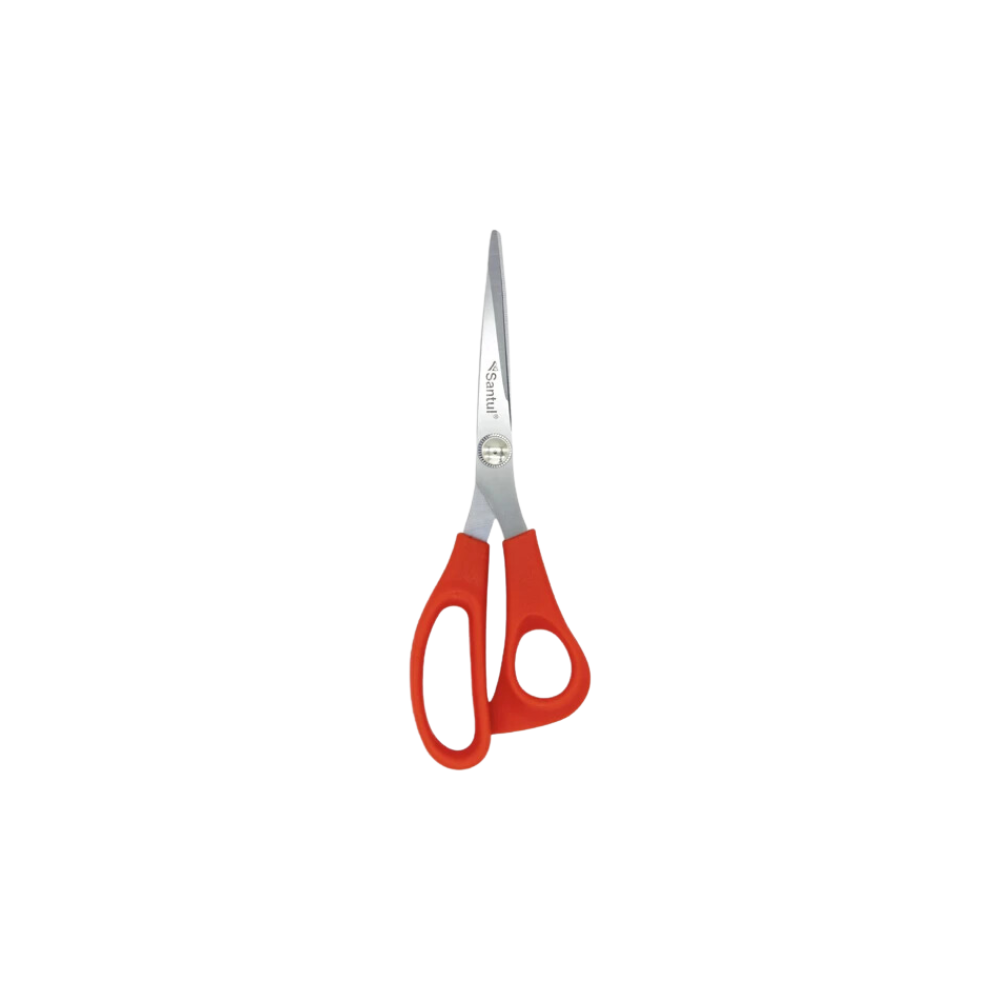 TIJERA DE ACERO INOXIDABLE DE 7 PULGADAS MARCA SANTUL PARA CASA Y OFICINA 8768 CON MANGO DE PLÁSTICO 1 PIEZA