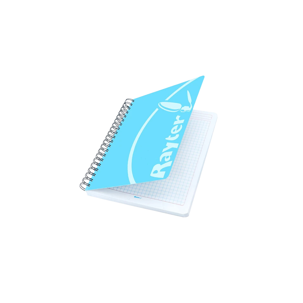 CUADERNO PROFESIONAL RAYTER CUADRO GRANDE 200 HOJAS PASTA CARTULINA ESPIRAL DOBLE METÁLICO 1 PIEZA 01DOPR2C70