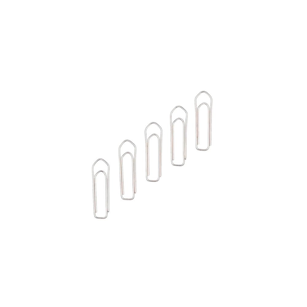 CLIP CUADRADO NÚMERO 2 BACO CAJA CON 100 CLIPS PTCLA0012