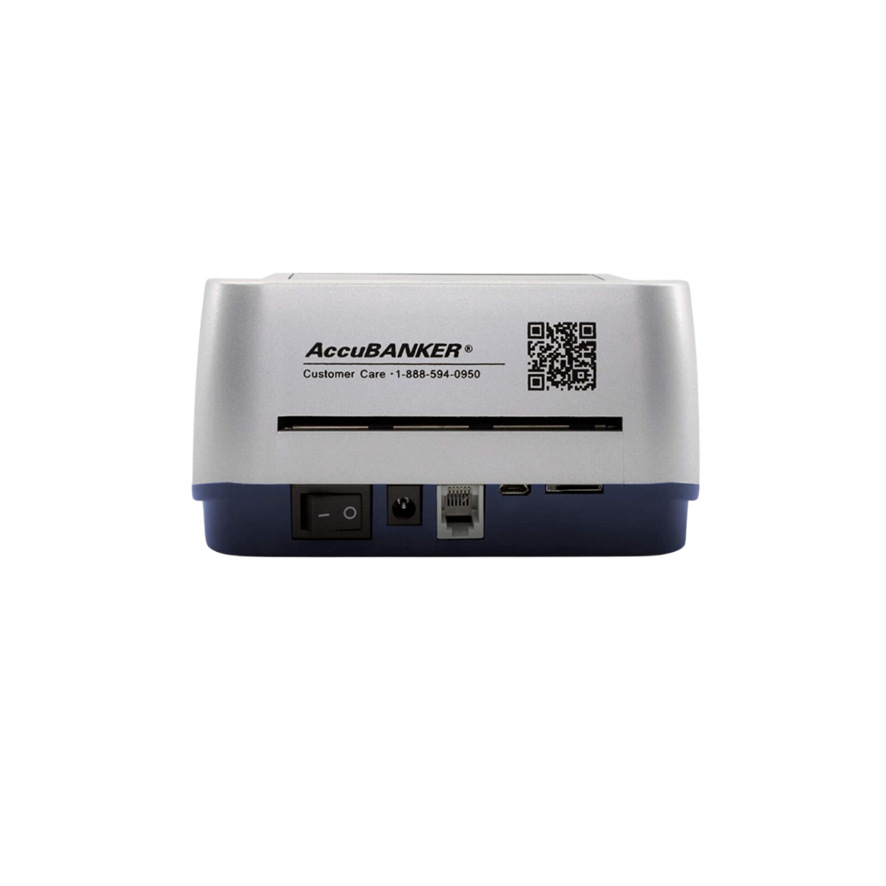 DETECTORA DE BILLETES FALSOS D470 CON BATERÍA RECARGABLE ACCUBANKER