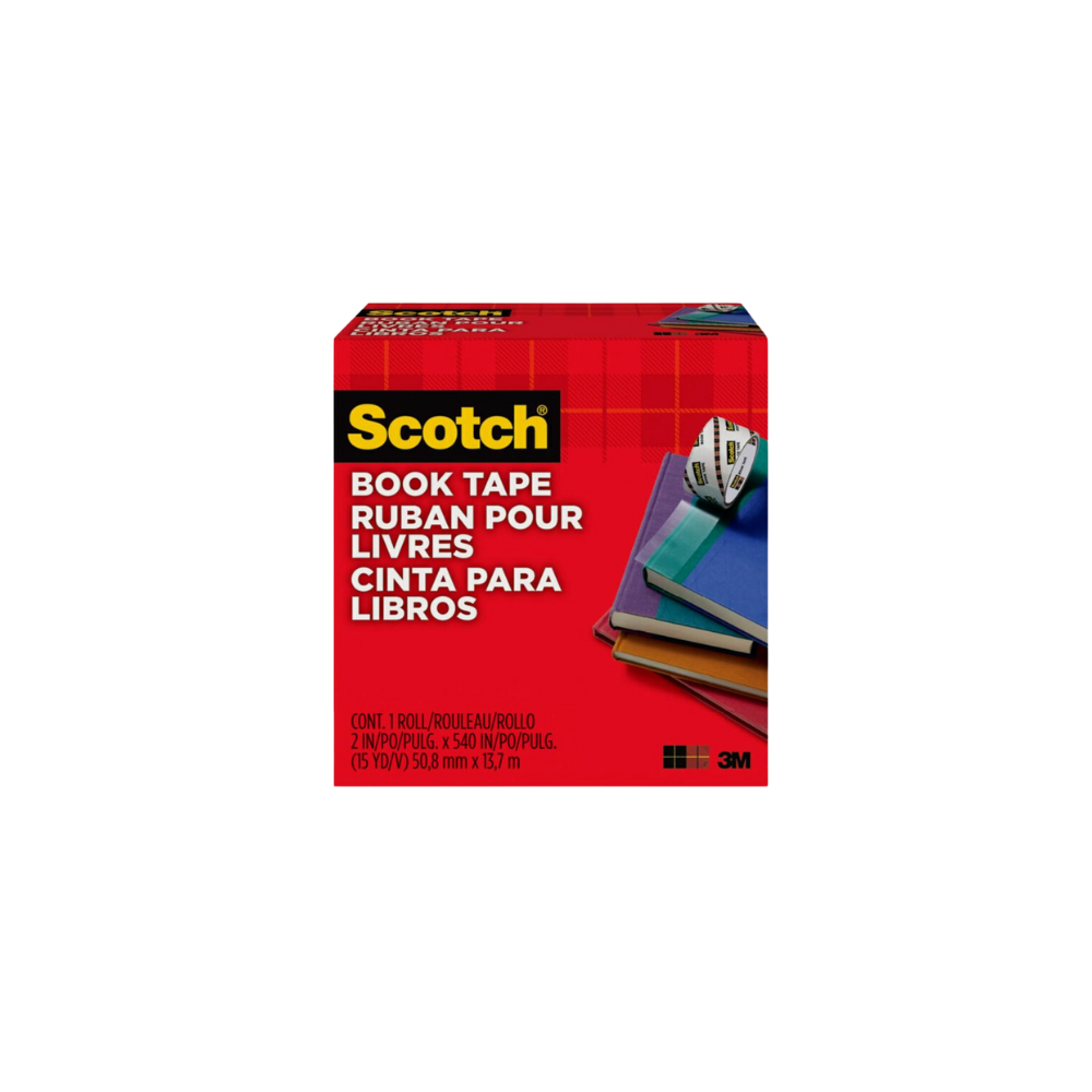 CINTA ADHESIVA PARA LIBROS SCOTCH BOOKTAPE 50.8 MM X 13.7 M 1 PZA 70006854320
