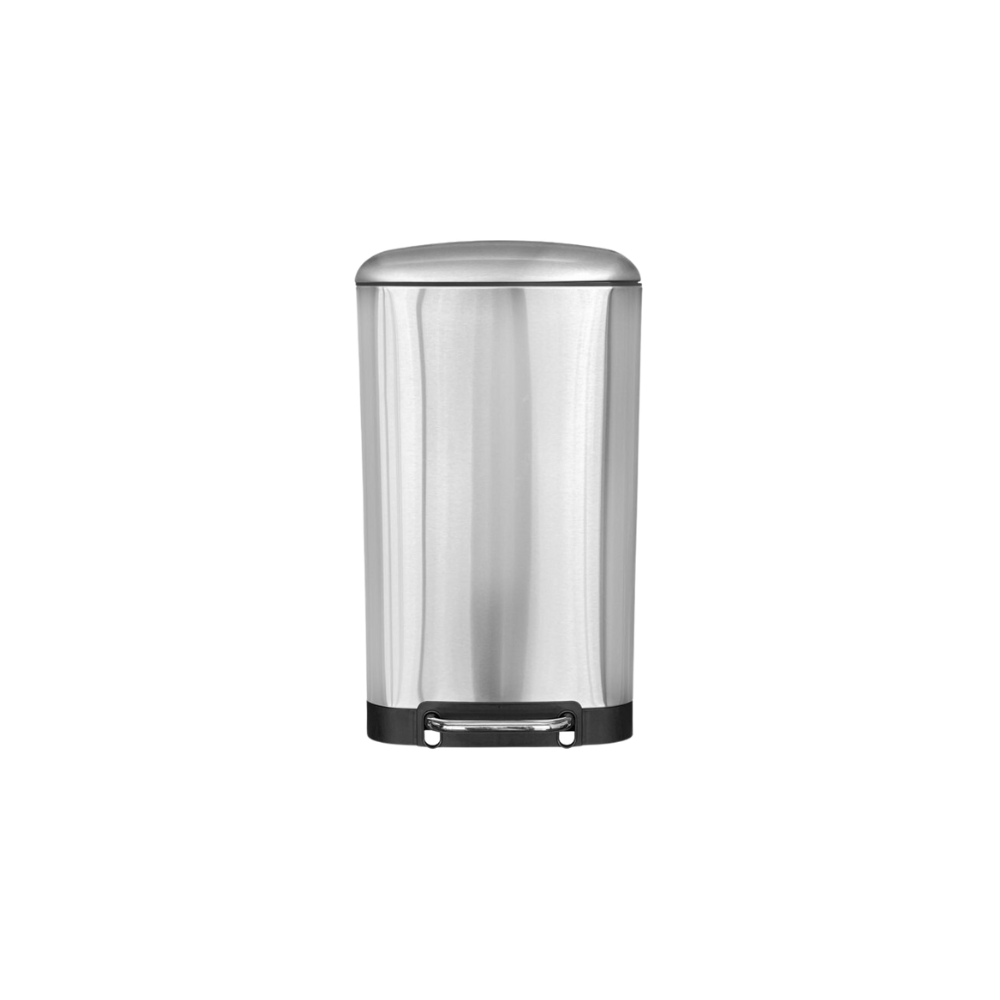 CESTO DE BASURA DE ACERO INOXIDABLE CON PEDAL 30 LITROS SKU 714GR