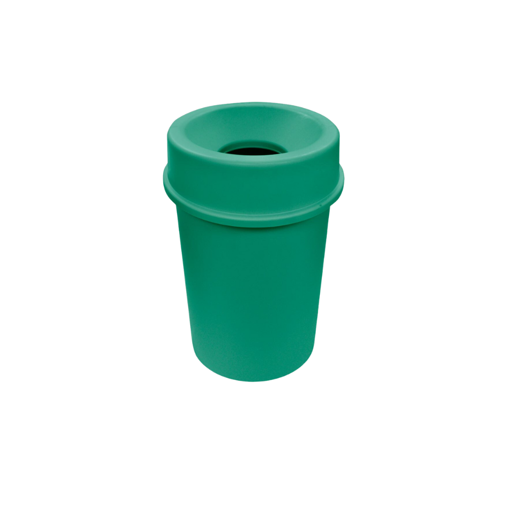 BOTE DE BASURA 45 LITROS CON TAPA EMBUDO MARCA SABLÓN 8385NE