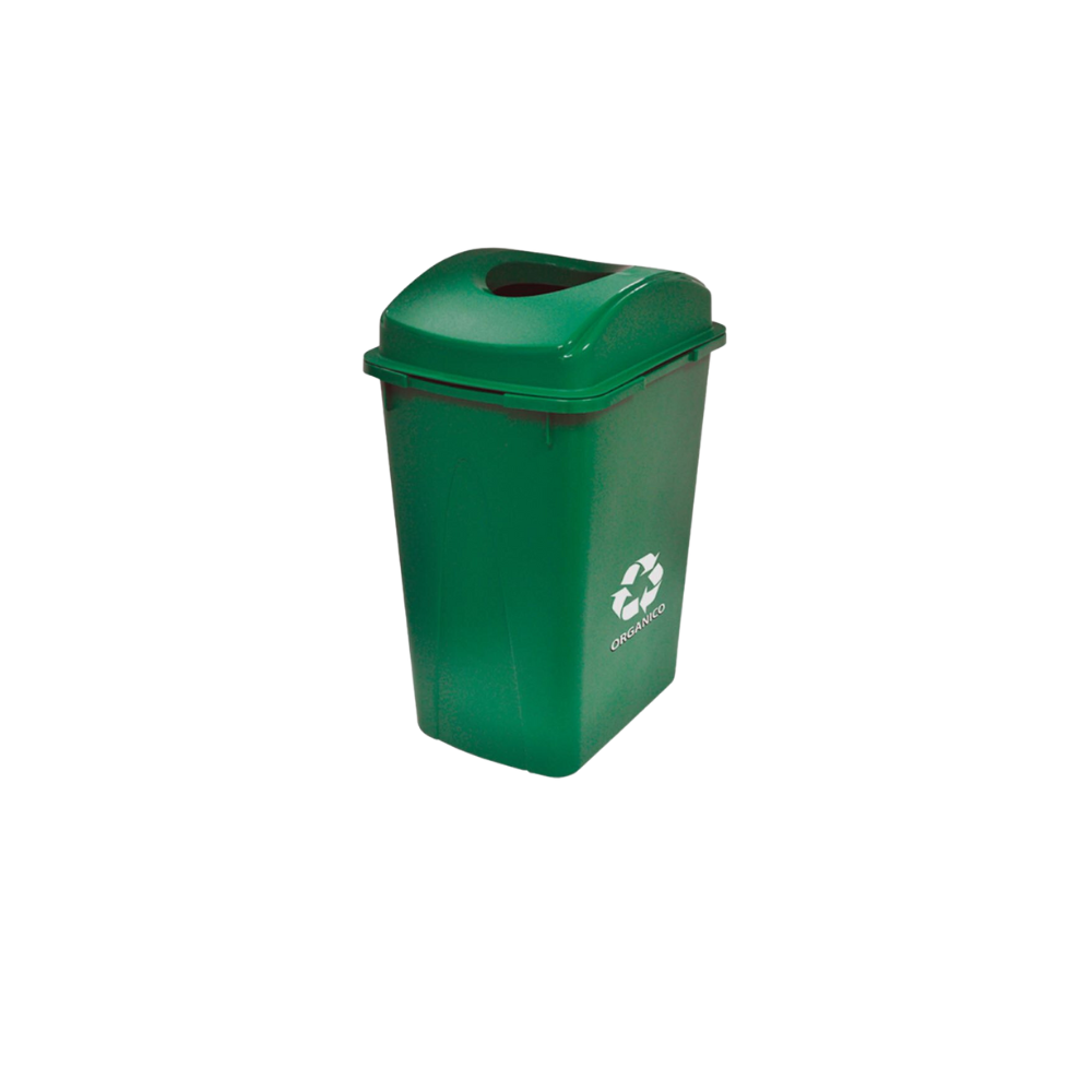 BOTE DE BASURA DE 65 LITROS CON TAPA ELÍPTICA CON IMPRESIÓN 8587IN