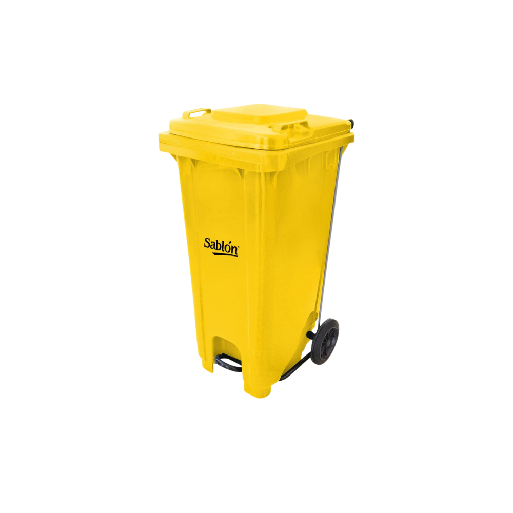 CONTENEDORES PARA BASURA 120 LITROS CON PEDAL MARCA SABLÓN SKU 8789RJ
