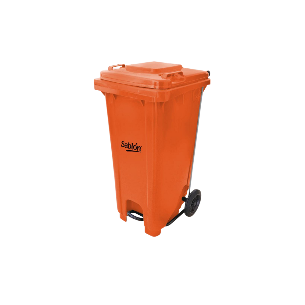 CONTENEDORES PARA BASURA 120 LITROS CON PEDAL MARCA SABLÓN SKU 8789RJ