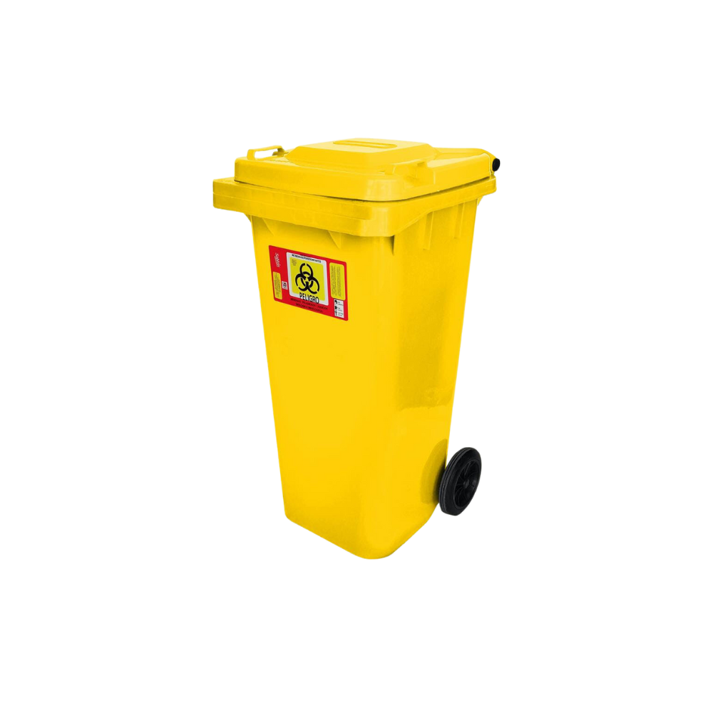 CONTENEDORES SIN PEDAL DE 120 LITROS CON IMPRESO RPBI MARCA SABLÓN 8919RPBI 8919RPBI