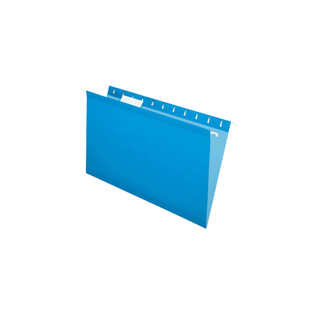 FOLDER COLGANTE PENDAFLEX TAMAÑO OFICIO 1 PAQUETE CON 25 PIEZAS COLOR AZUL 93502