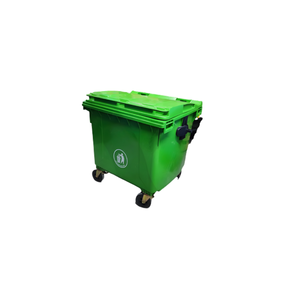 CONTENEDOR DE 1100 LITROS CON TAPA Y LLANTAS HEAVY DUTY AM-31100