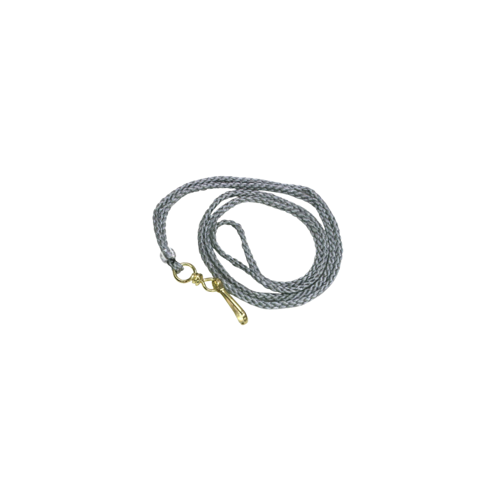 CORDÓN PARA GAFETE COLOR GRIS SABLÓN CON 10 PIEZAS 306.1009