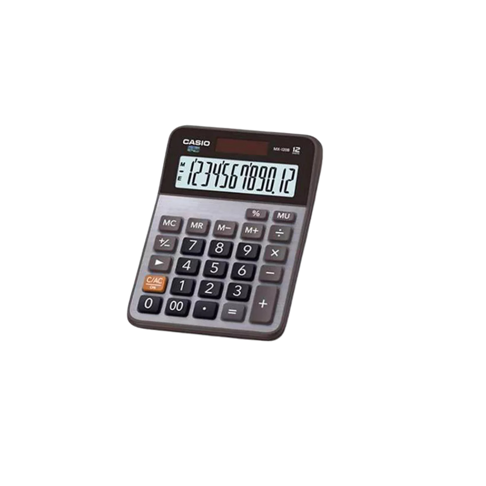 CALCULADORA CASIO DE 12 DÍGITOS MX-120B-S-MC
