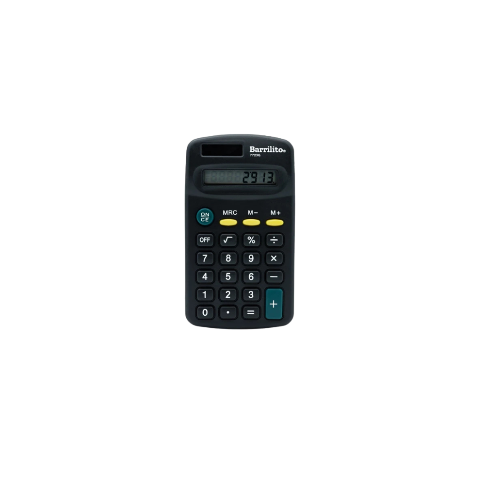 CALCULADORA DE BOLSILLO BARRILITO 7723G DE 8 DÍGITOS