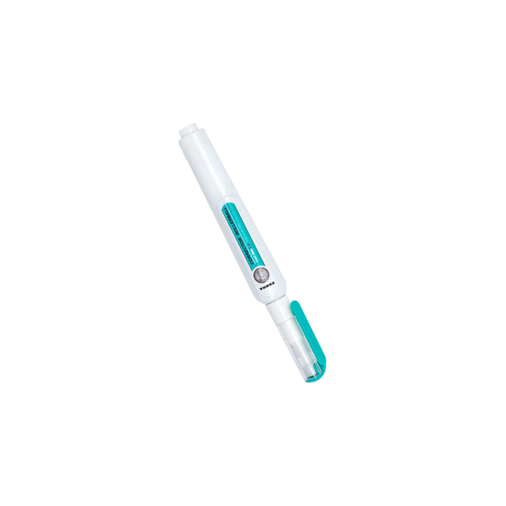 CORRECTOR ZEBRA PLUMA BASE AGUA ROLLER BALL 1 PIEZA 8 ML 7501901620005