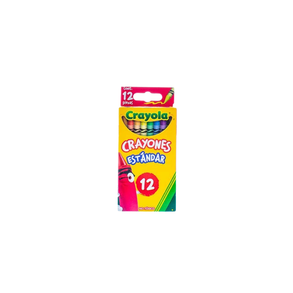 CRAYONES CRAYOLA COLOR SURTIDO CAJA CON 12 PIEZAS 523012