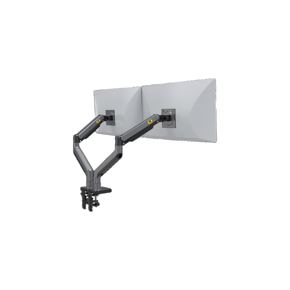 MONTAJE DE ESCRITORIO ARTICULADO PARA 2 MONITORES DE 22"-32" GIRO 360°