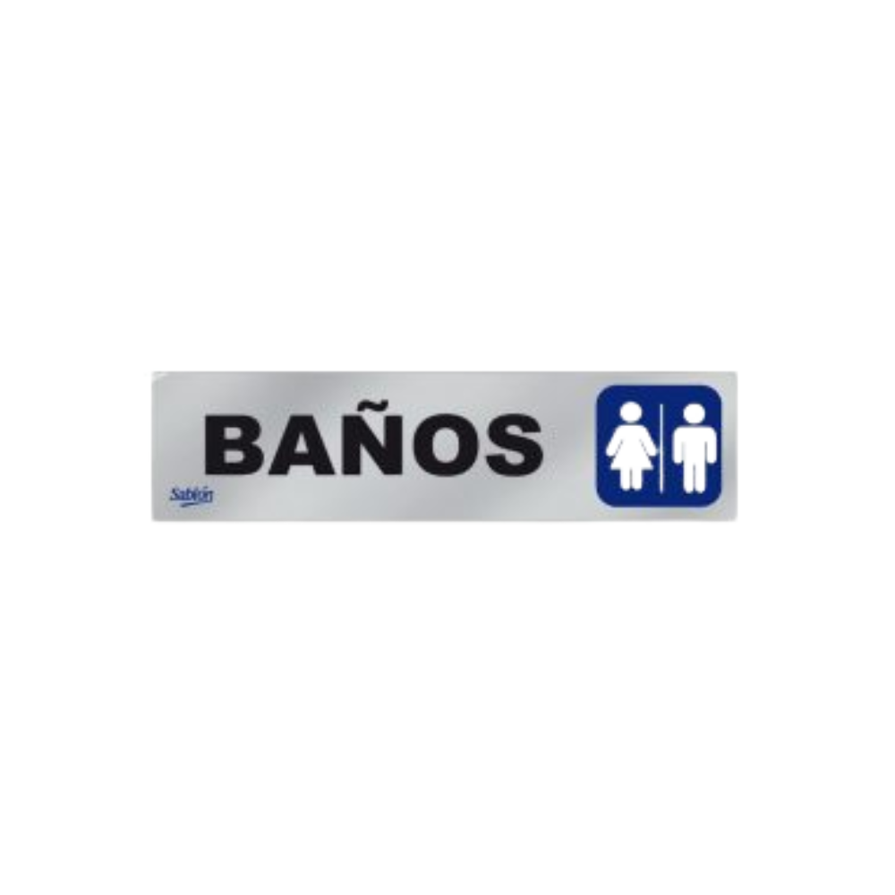 SEÑAL PARA BAÑOS MARCA SABLÓN 6503