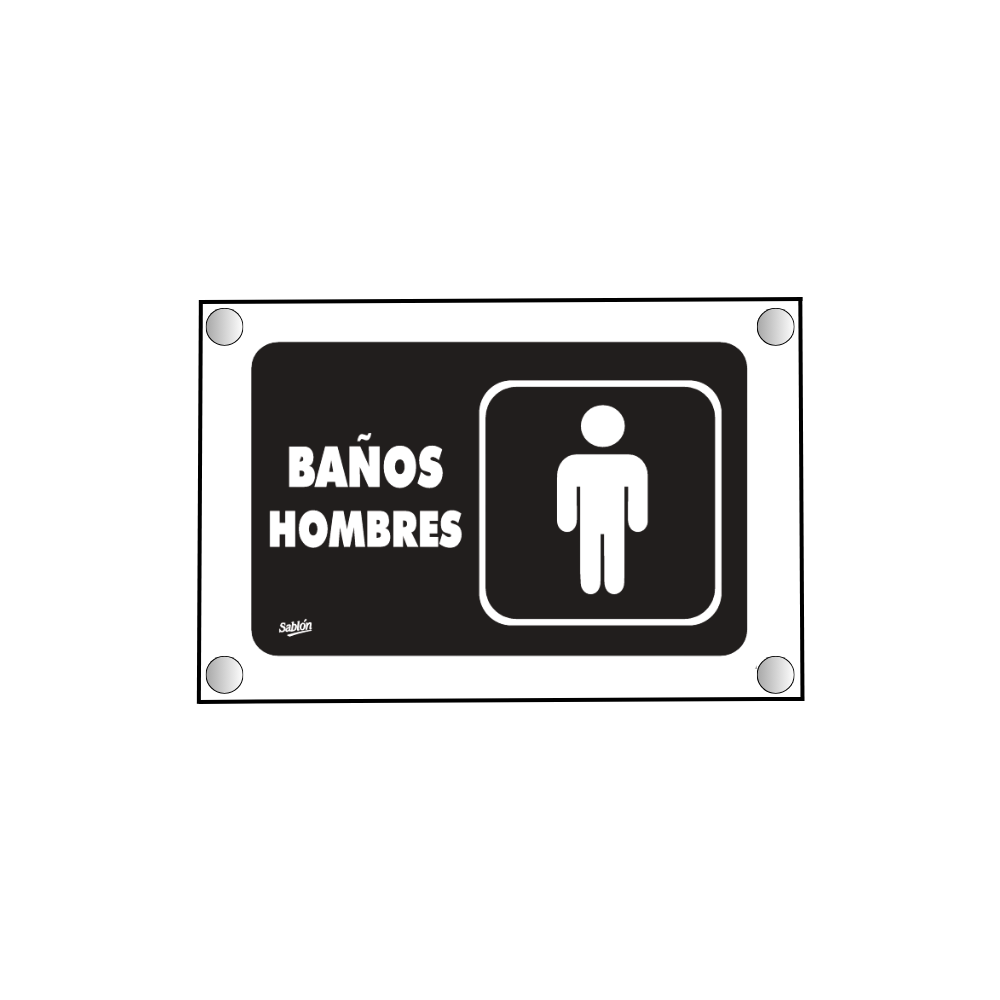 SEÑAL PARA BAÑO HOMBRE SABLÓN 7734