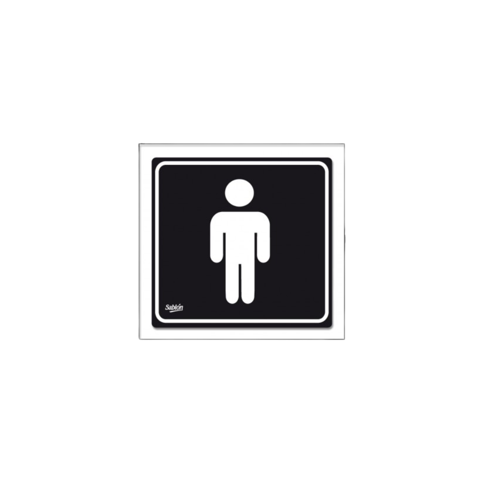 SEÑAL PARA BAÑO HOMBRES SABLÓN 7736