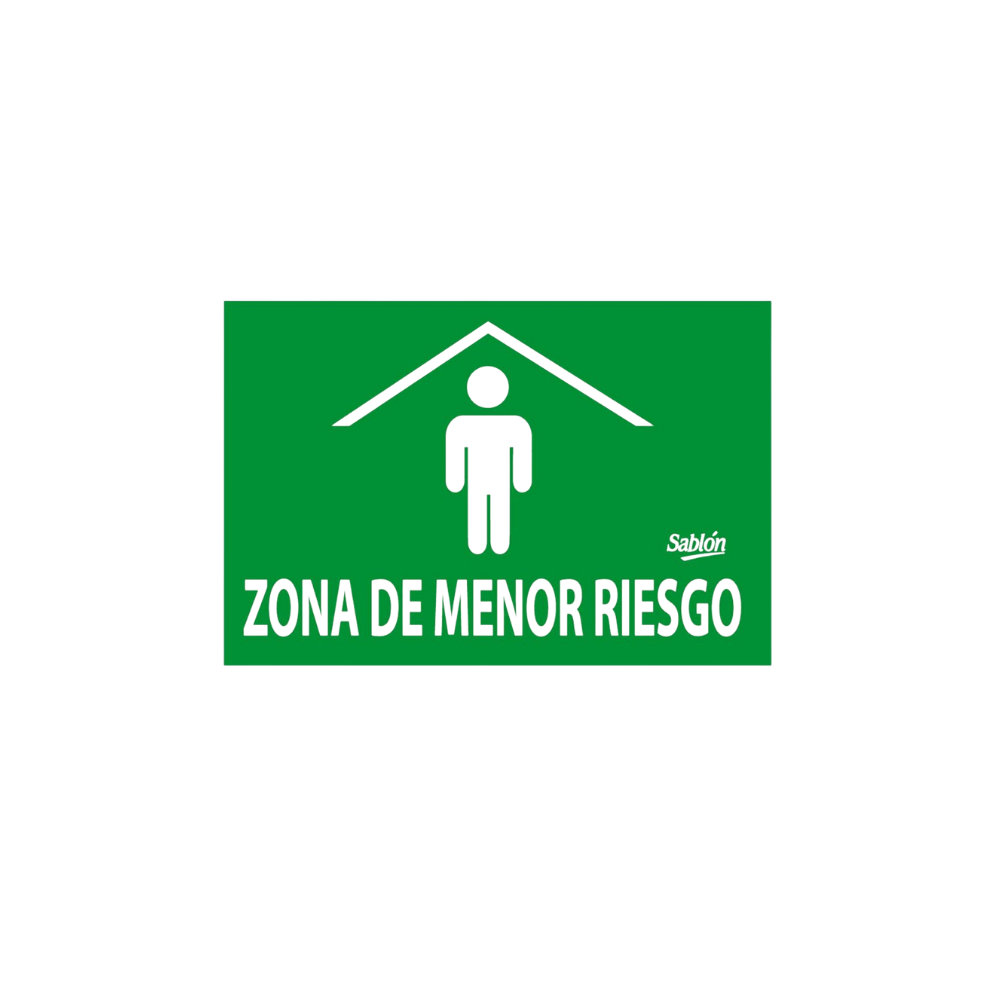 SEÑAL DE ZONA DE MENOR RIESGO 7755F