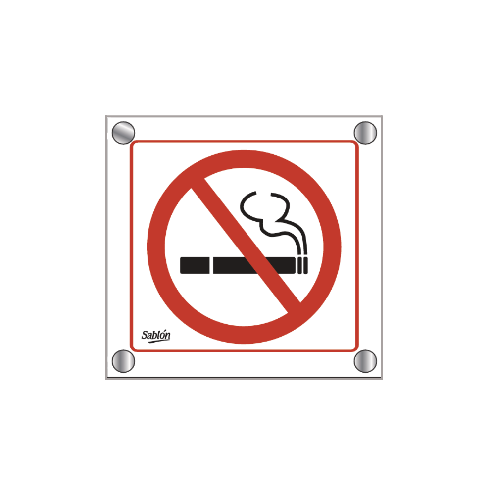 SEÑAL DE PROHIBIDO FUMAR SABLÓN 7779