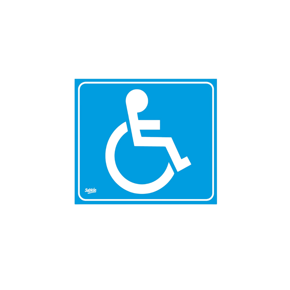 SEÑAL LUGAR RESERVADO PARA PERSONAS CON DISCAPACIDAD 7788C