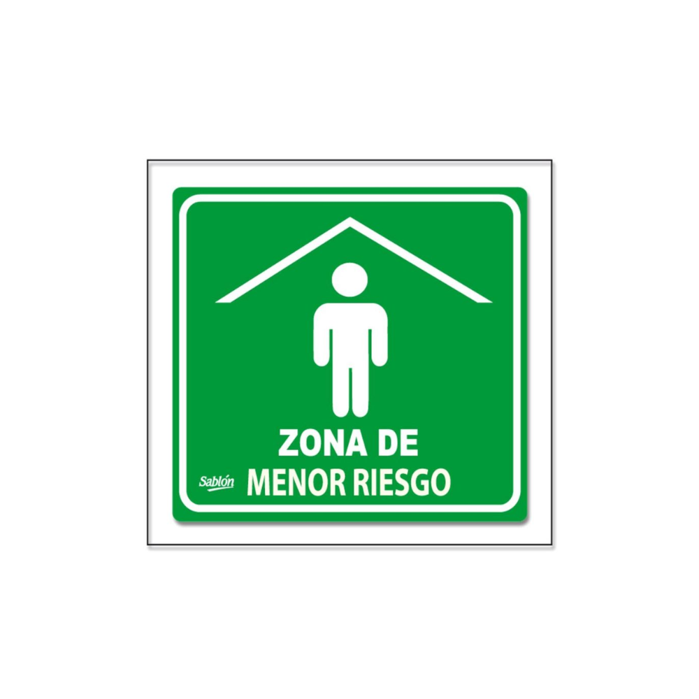 SEÑAL DE ZONA DE MENOR RIESGO 7831