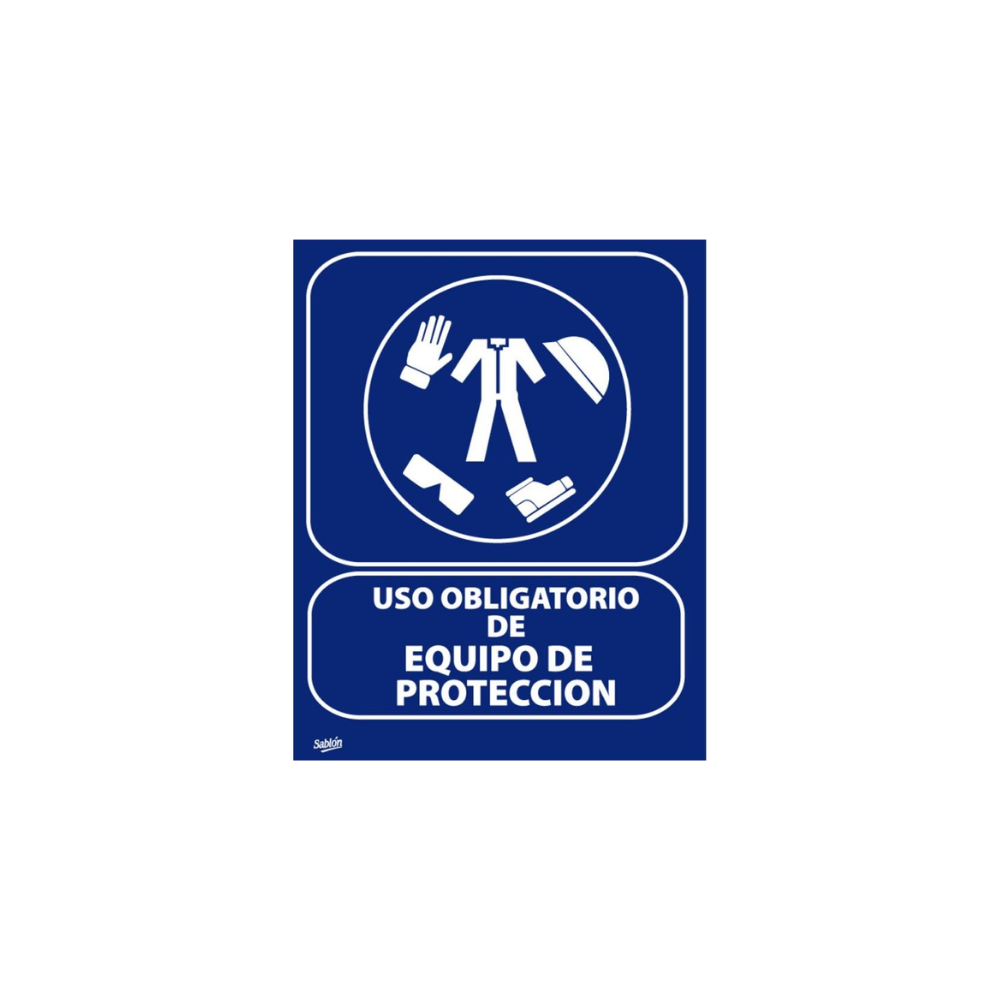 SEÑAL DE USO OBLIGATORIO DE EQUIPO DE PROTECCIÓN 7860