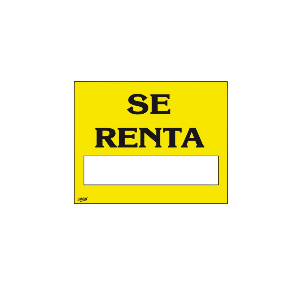 SEÑAL DE SE RENTA MARCA SABLÓN 7967