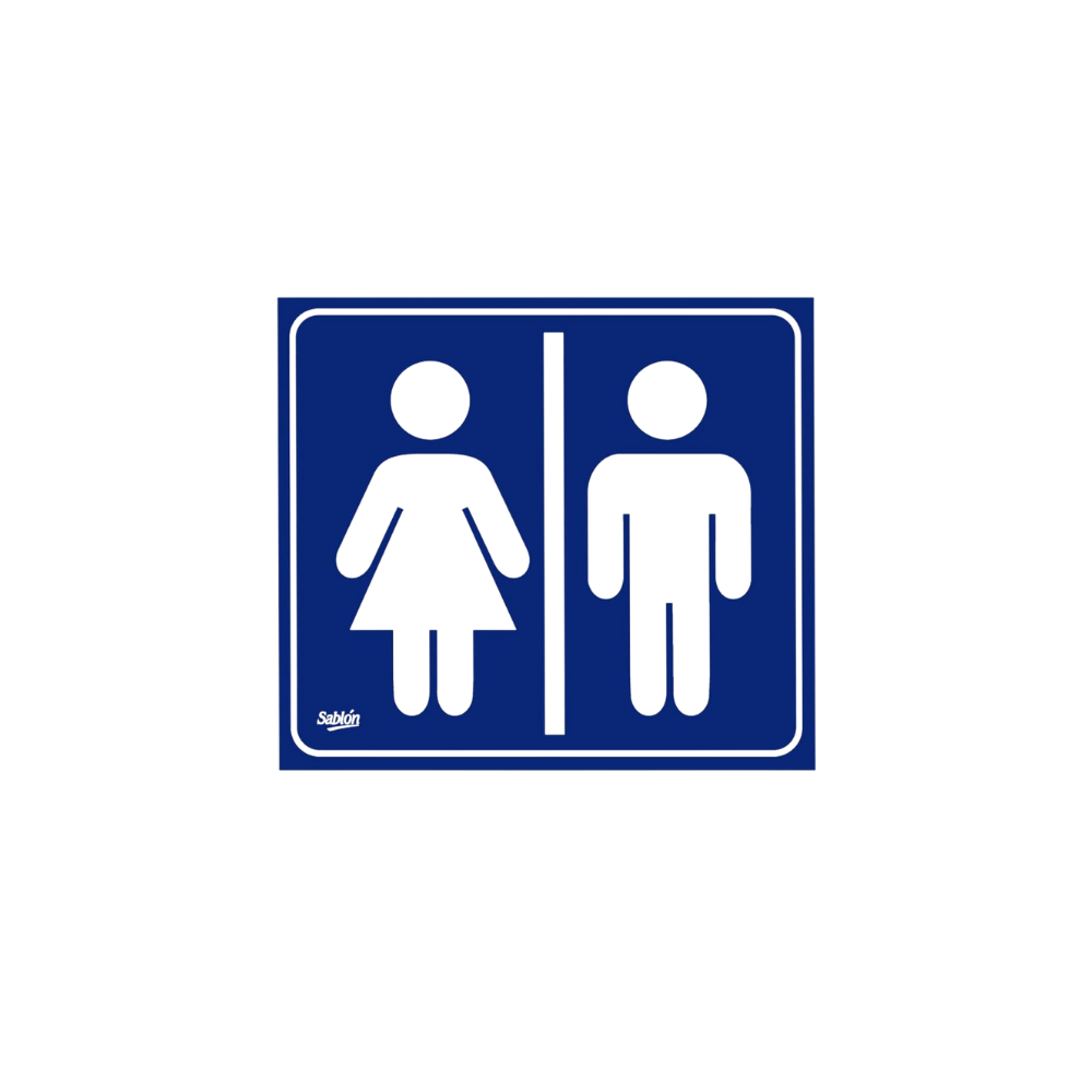 SEÑAL DE BAÑOS MUJERES-HOMBRES SABLÓN 7980C