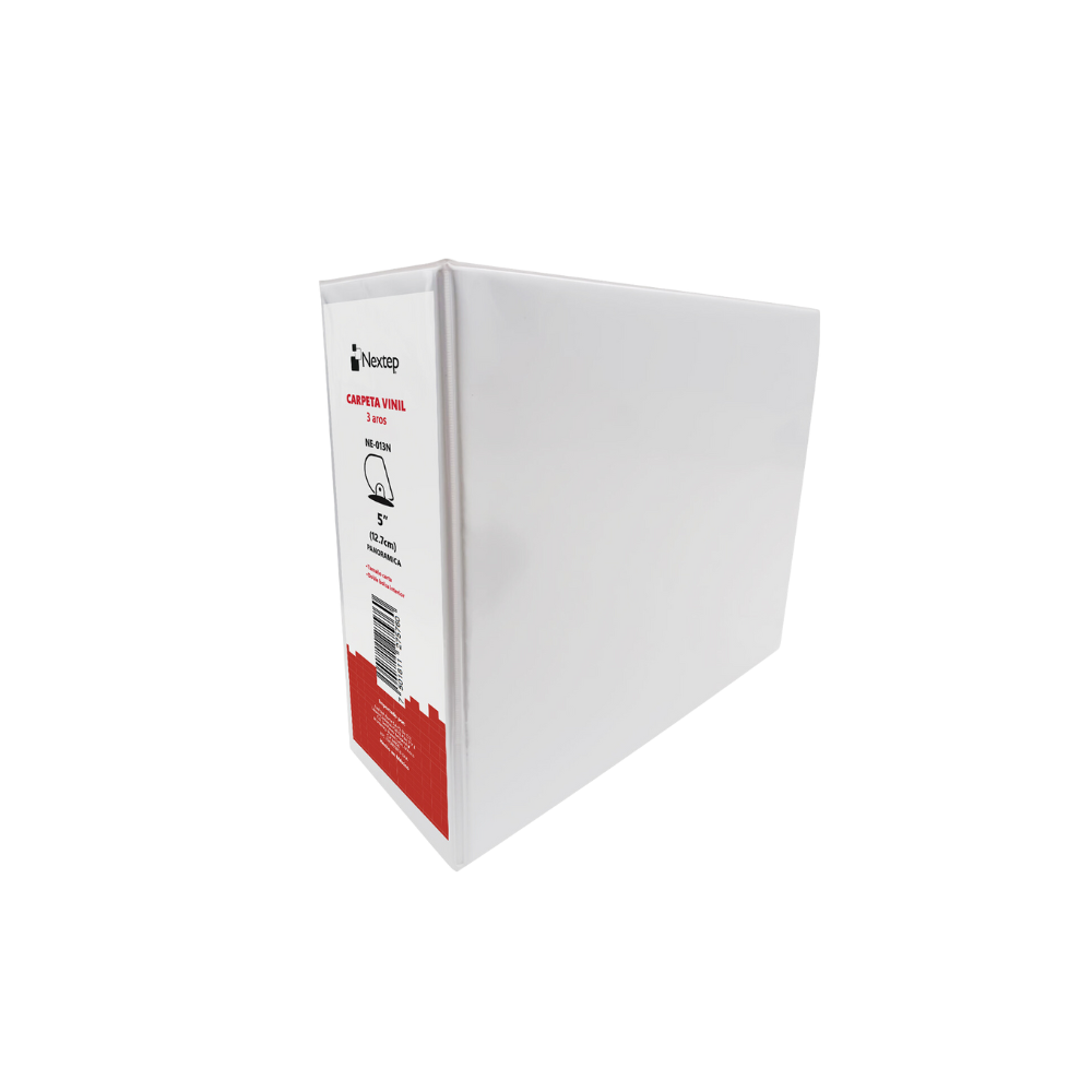 CARPETA PANORÁMICA NEXTEP VINIL ARO "D" 5" CARTA BLANCA NE-013N