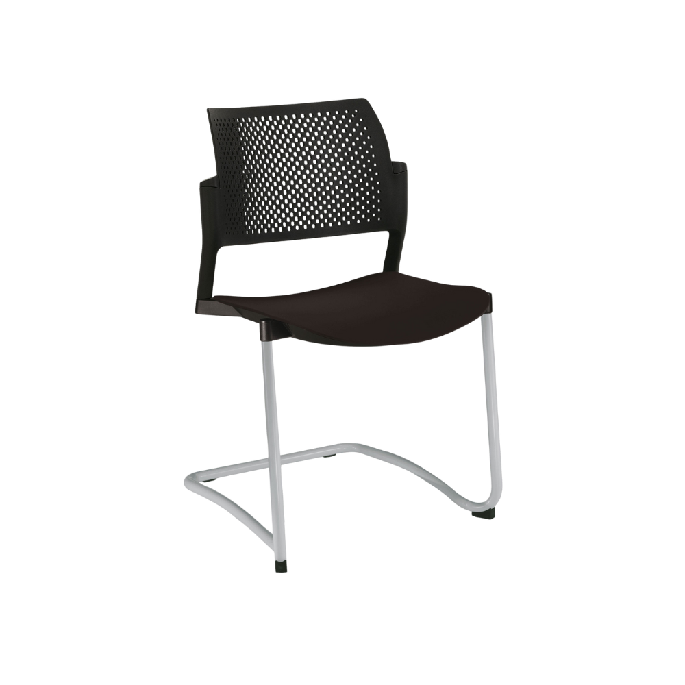 SILLA OFFIHO VISITANTE INTERIOR KYOS TIPO TRINEO OHT-319 Y OHT-320