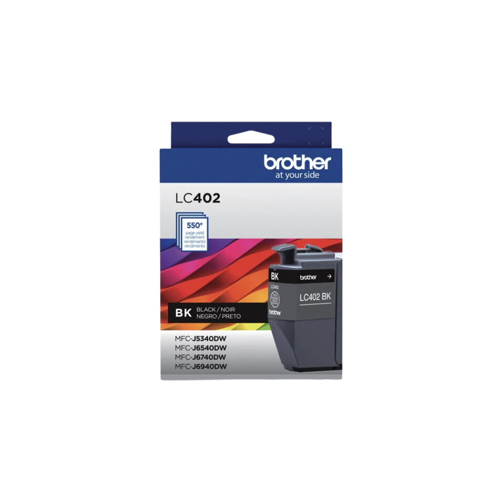 CARTUCHO DE TINTA NEGRO LC402BK BROTHER 550 PÁGINAS