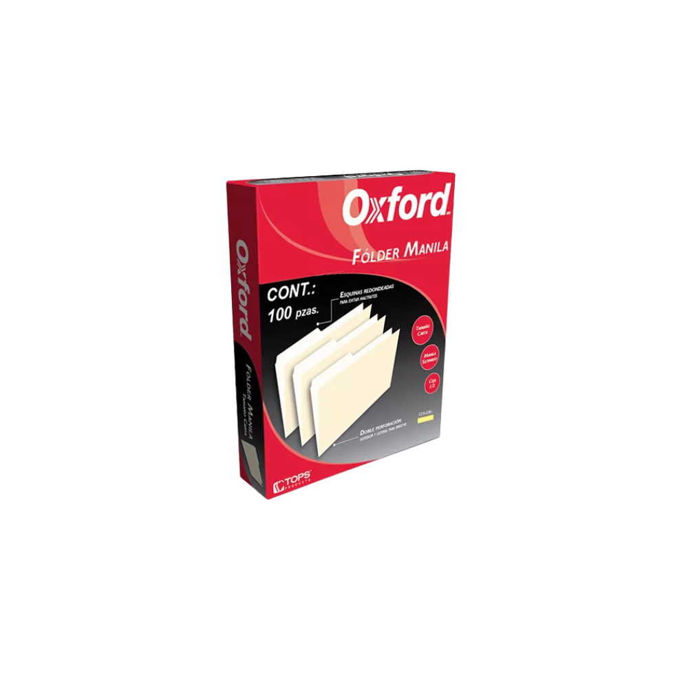 FOLDER PENDAFLEX COLOR AMARILLO TAMAÑO CARTA 1 PAQUETE CON 100 PIEZAS M750 1/2 YEL