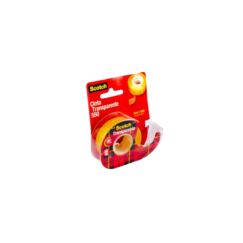 CINTA ADHESIVA CORTE FÁCIL TRANSPARENTE SCOTCH DE 19 MM X 30 M CON DESPACHADOR MC900170226