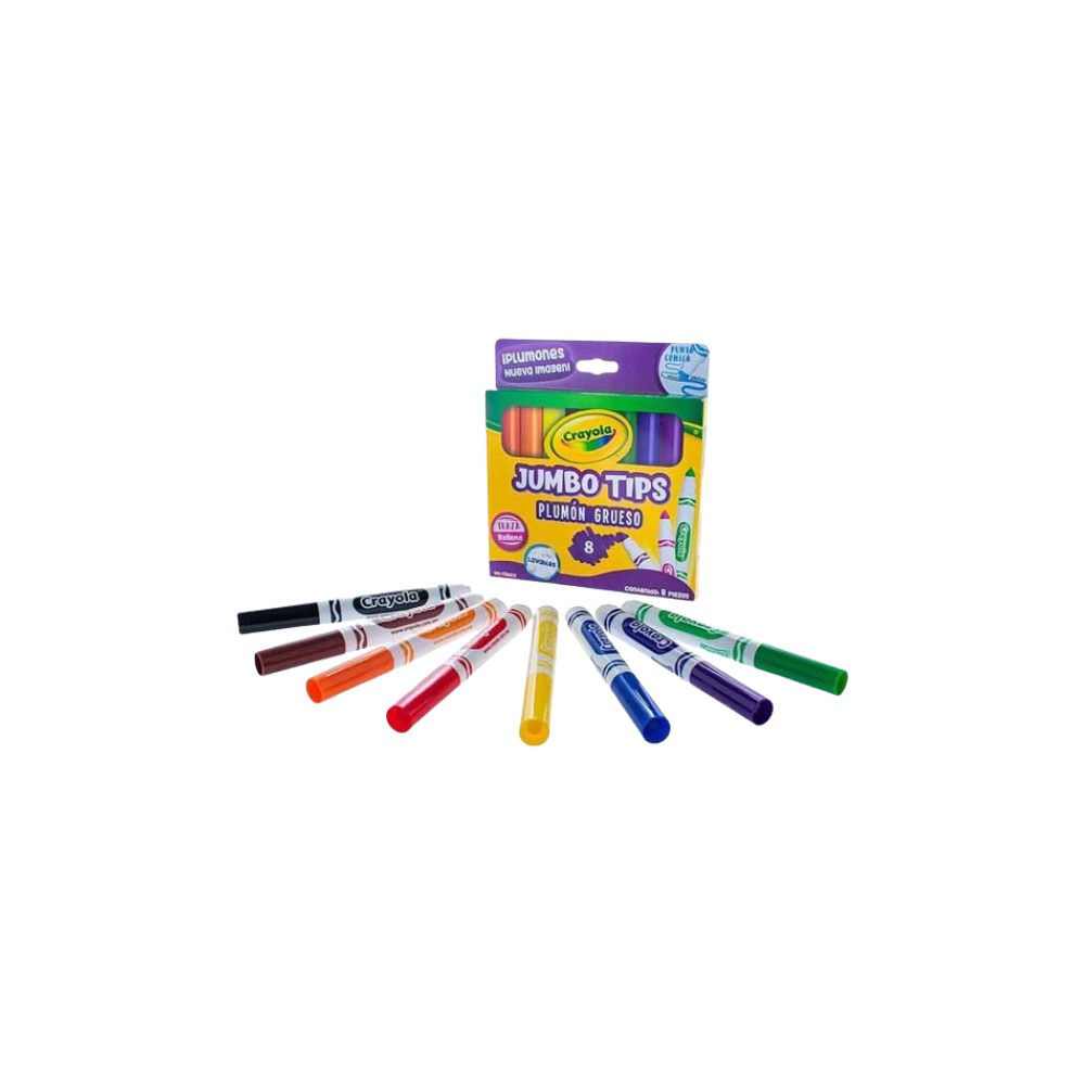 PLUMONES CRAYOLA DE COLORES SURTIDOS 1 PAQUETE CON 12 PIEZAS 580808
