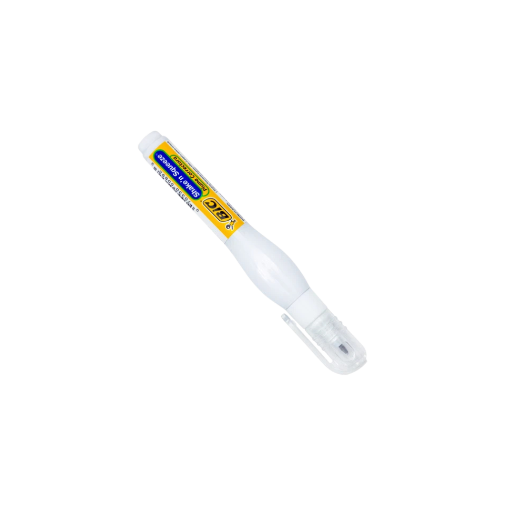 ORRECTOR BIC PLUMA ADHERENTE SHAKE AND SQUEEZE 1 PIEZA 8 ML 070330507180