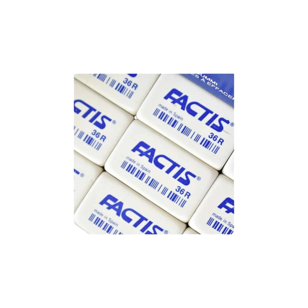 GOMA BLANCA MIGAJÓN FACTIS CAJA 36 PIEZAS 5094