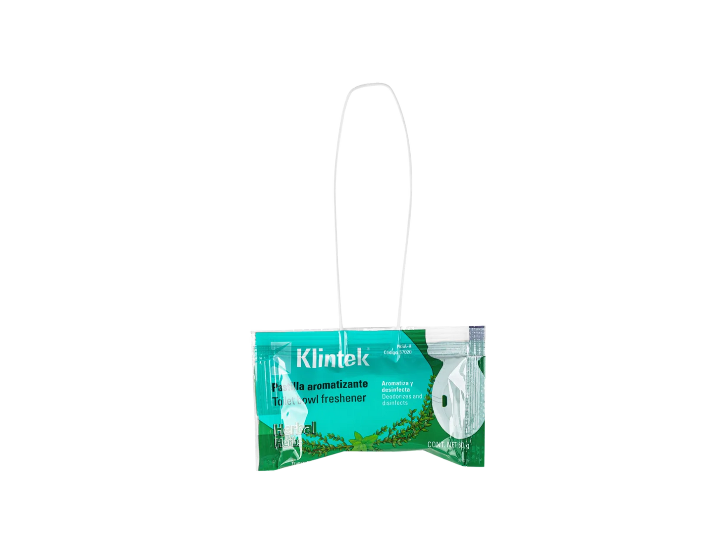 PASTILLAS SANITARIAS AROMANTIZANTES Y DESINFECTANTE, KLINTEK MODELO: 57019 57020 CLAVE: PASA-L PASA-H