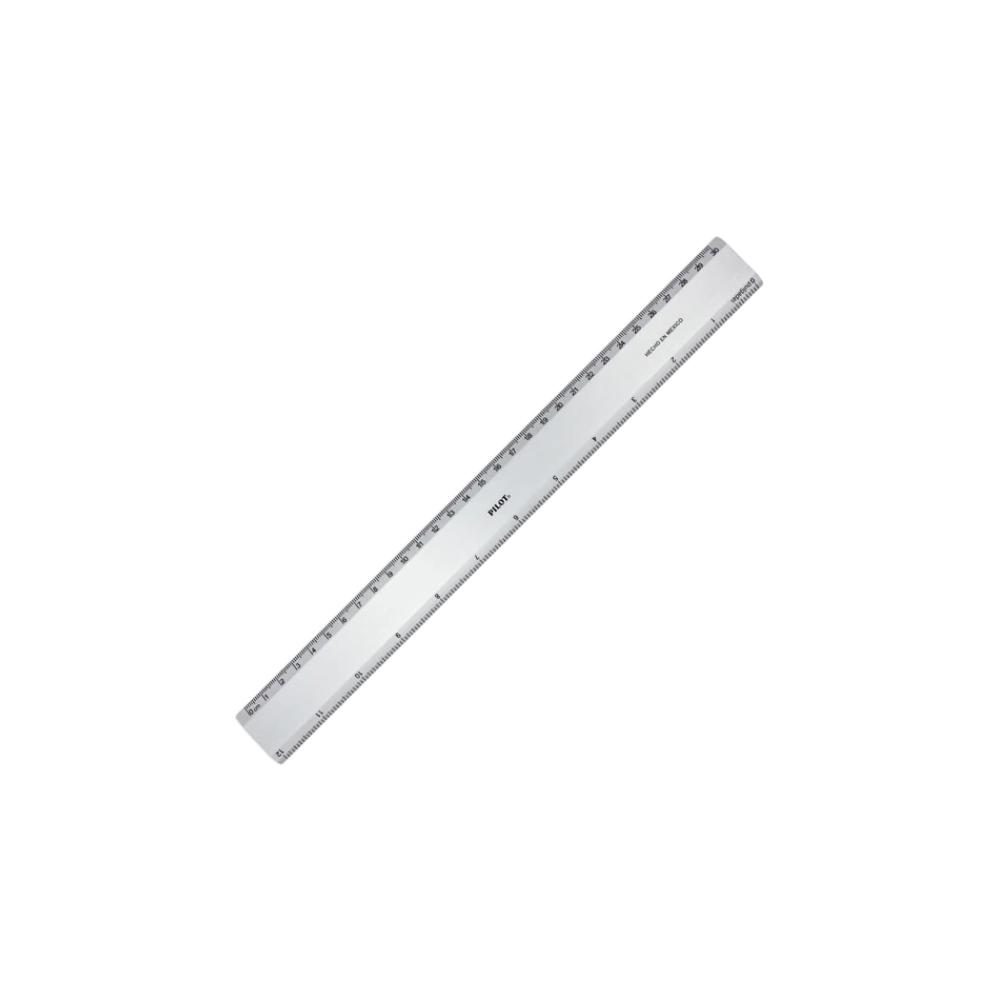 REGLA PILOT DE 30CM METÁLICA DE ALUMINIO 1 PIEZA p1700